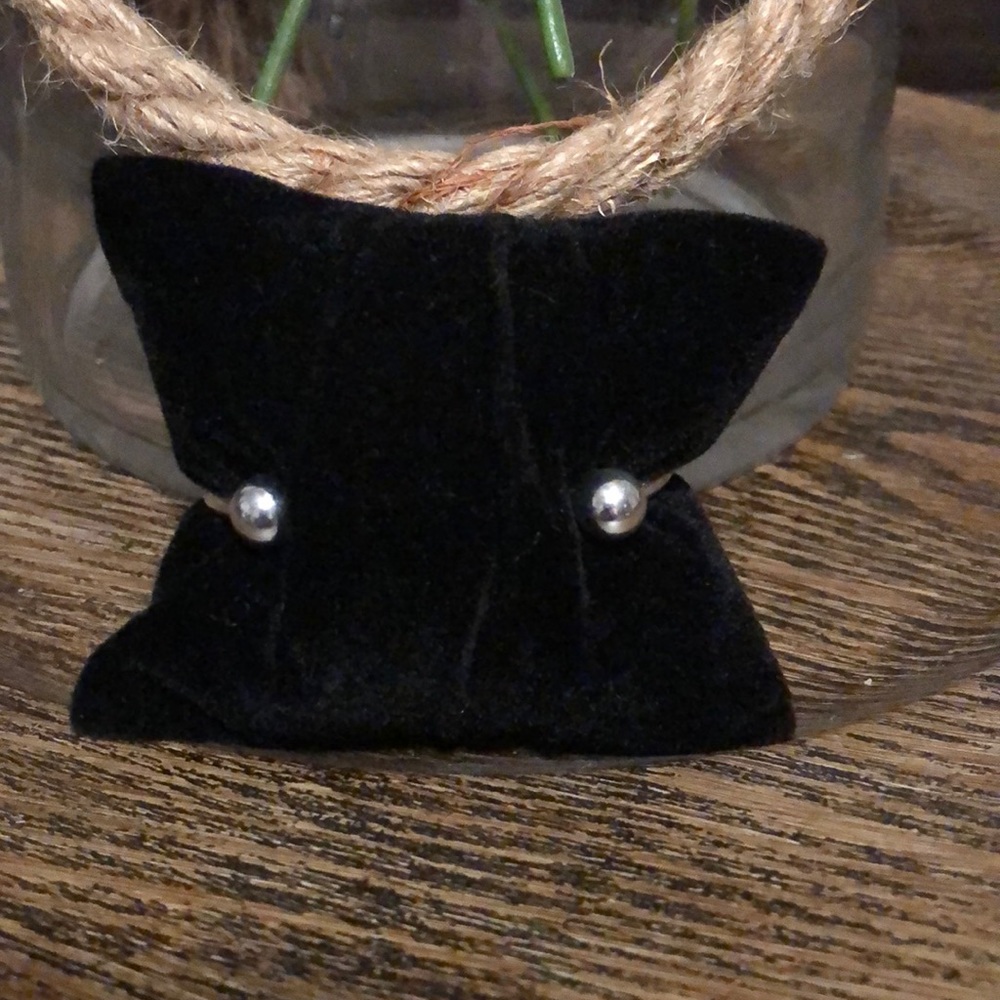 Elegant Sterling Silver Charm Bangle Bracelet - Picture 4 of 6